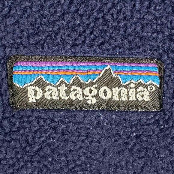 Patagonia Synchilla Marsupial Fleece Jacket Blue Purple Vintage Men’s Size Small - Picture 6 of 12